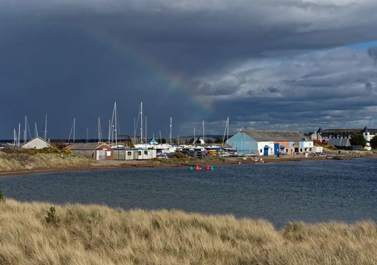 Findhorn Bay in Scotland. Location context only; this is not a photograph of the Experience Week: From I to We event.